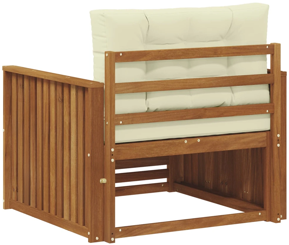 Lauko sofa Tvirta akacijos mediena ir poliesteris