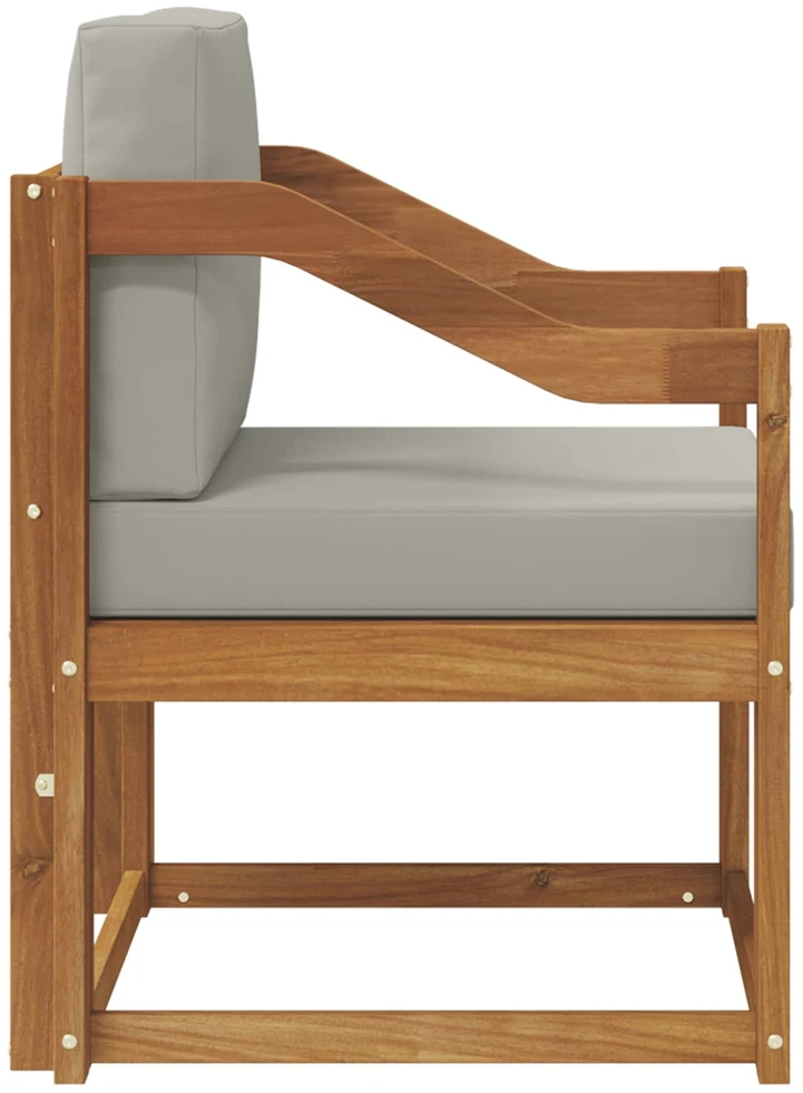 Lauko sofa Tvirta akacijos mediena ir poliesteris