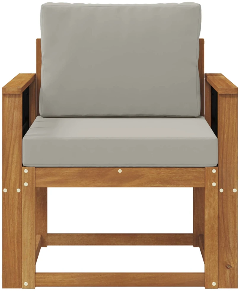 Lauko sofa Tvirta akacijos mediena ir poliesteris