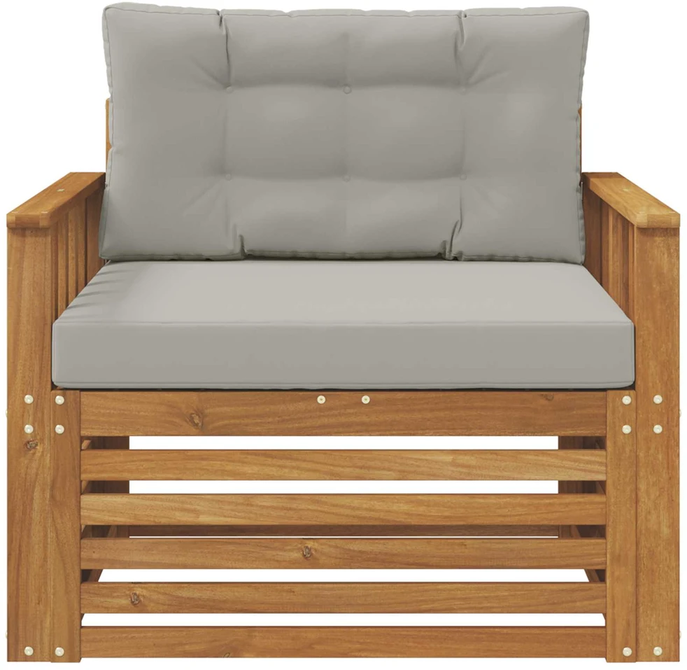 Lauko sofa Tvirta akacijos mediena ir poliesteris