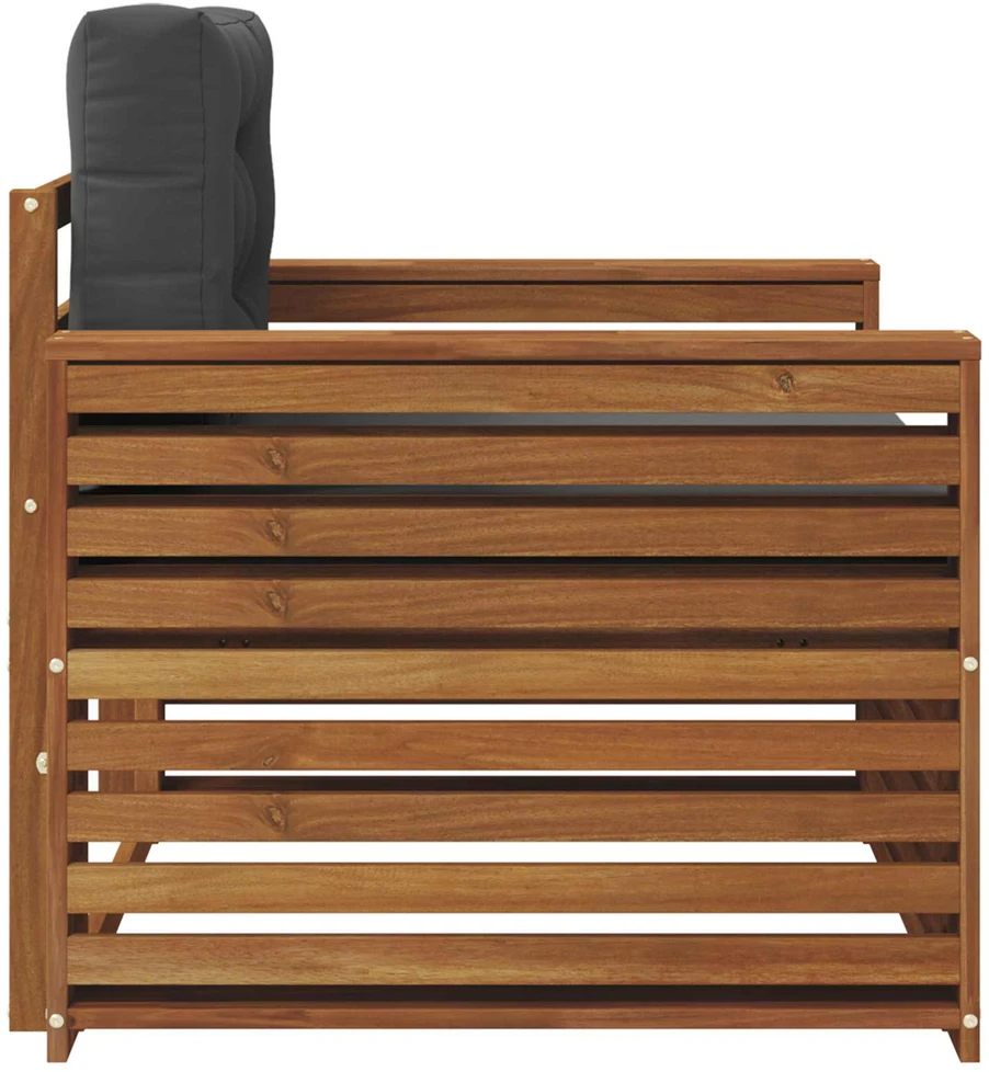 Lauko sofa Tvirta akacijos mediena ir poliesteris