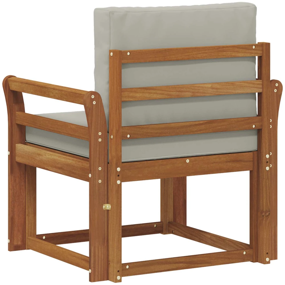 Lauko sofa Tvirta akacijos mediena ir poliesteris