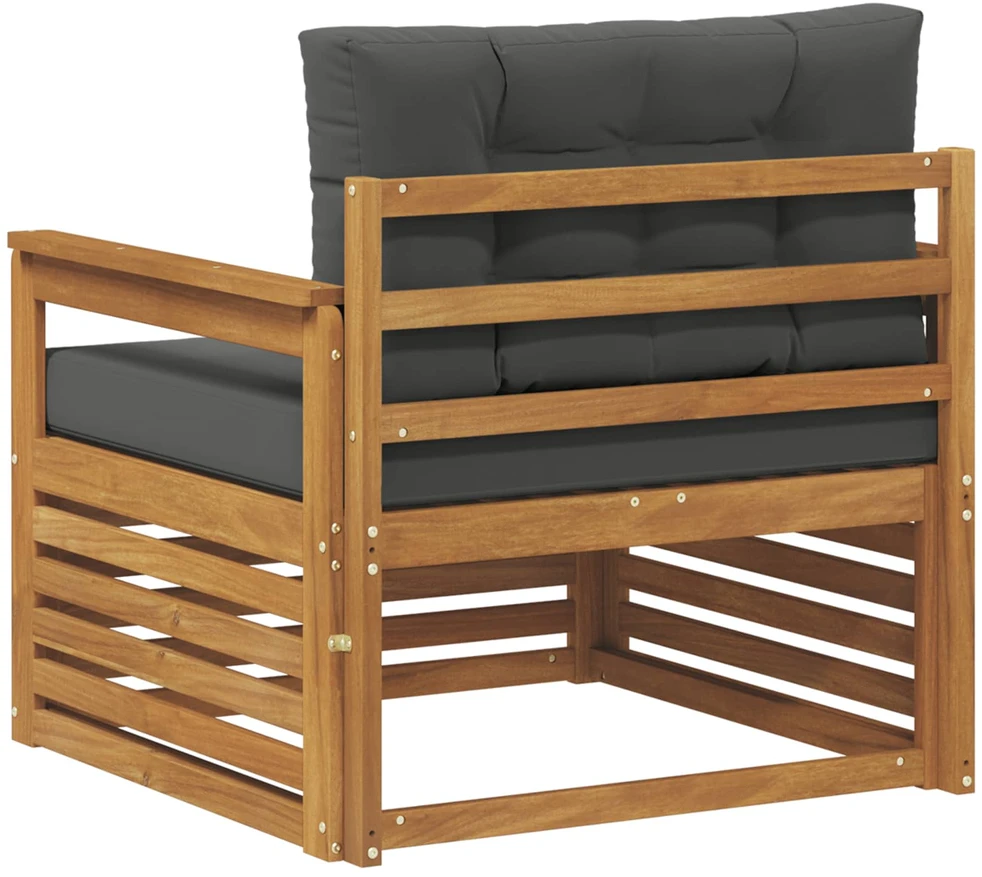 Lauko sofa Tvirta akacijos mediena ir poliesteris