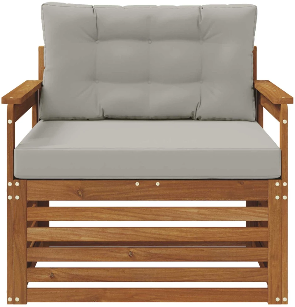 Lauko sofa Tvirta akacijos mediena ir poliesteris