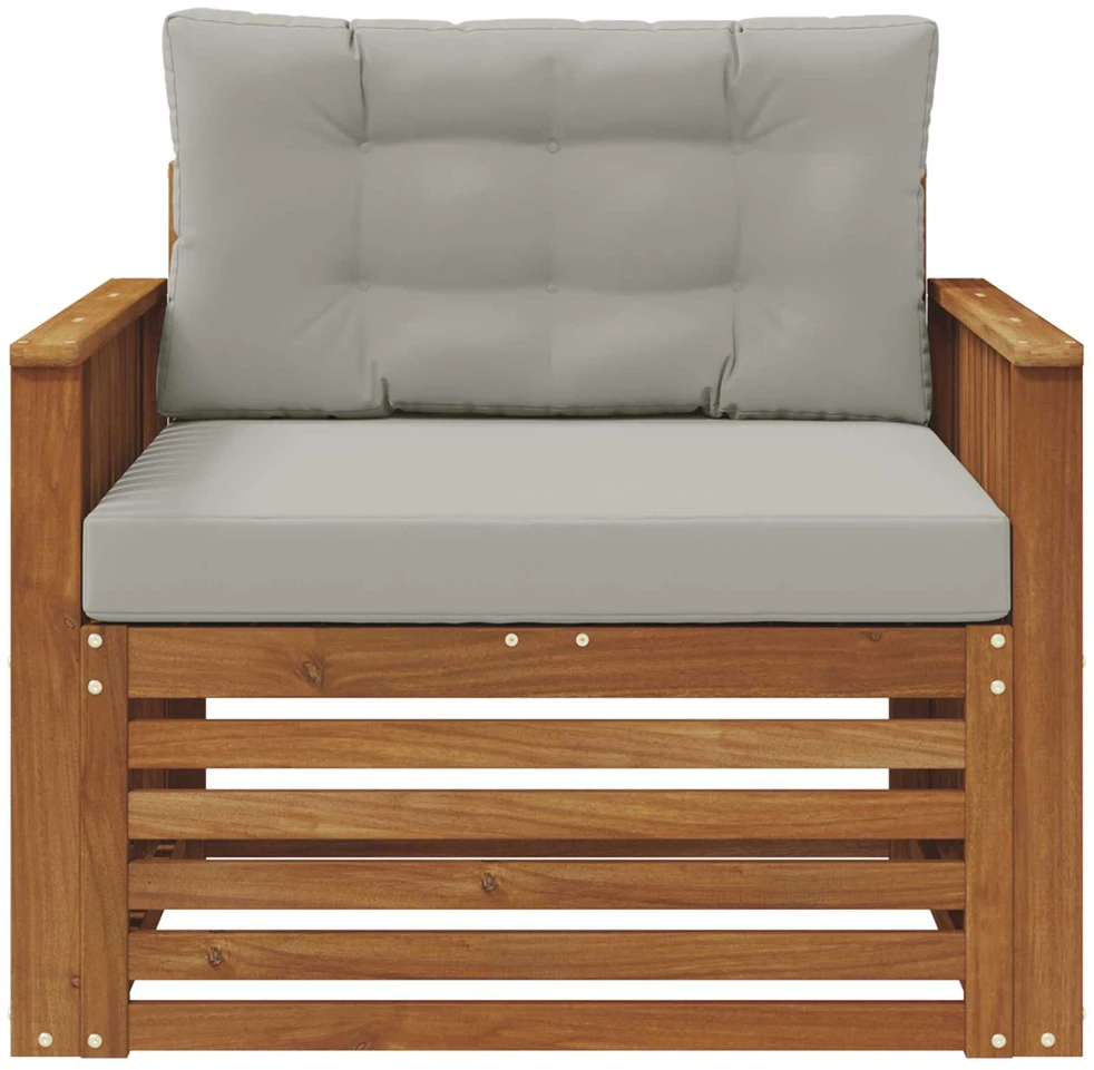 Lauko sofa Tvirta akacijos mediena ir poliesteris