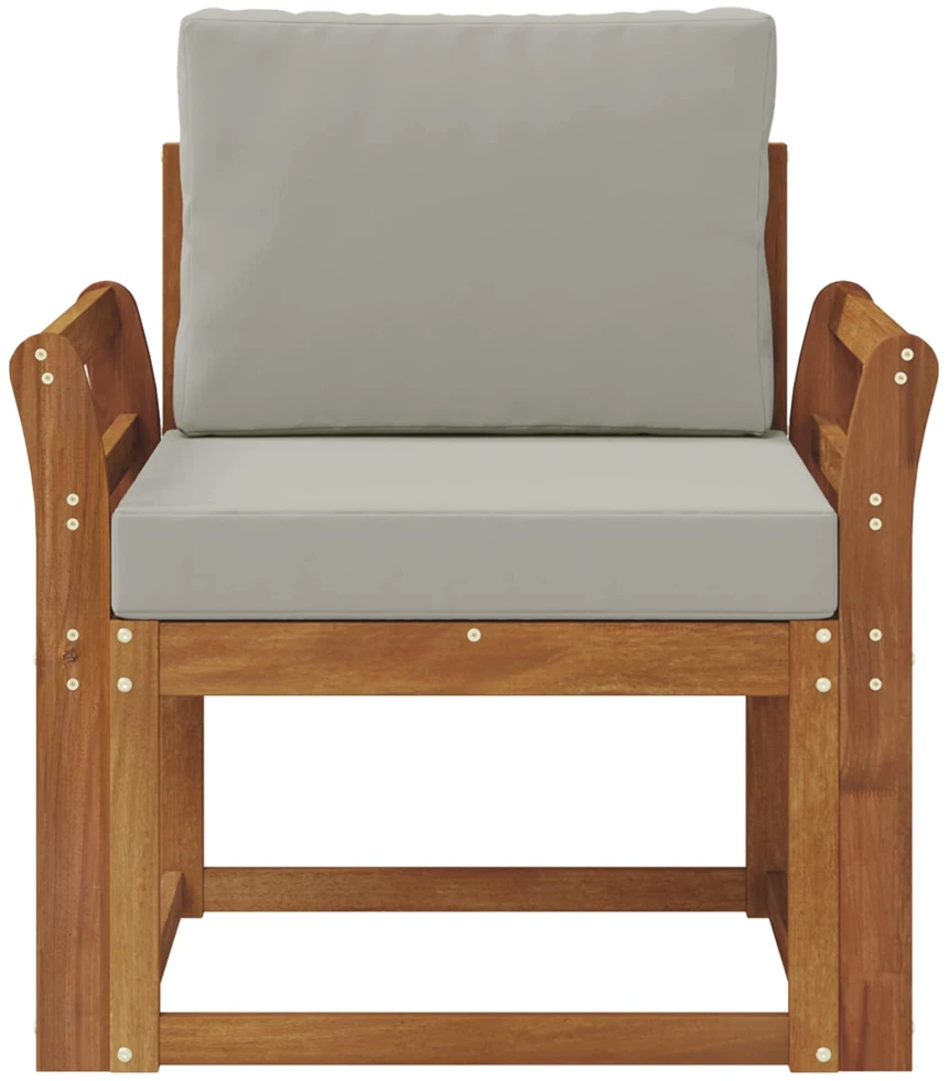 Lauko sofa Tvirta akacijos mediena ir poliesteris