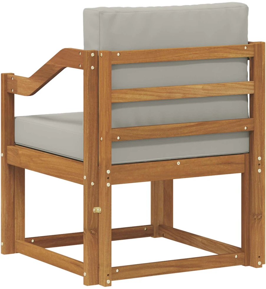 Lauko sofa Tvirta akacijos mediena ir poliesteris