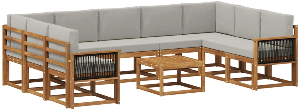 Lauko sofos komplektas 10 vnt. 9 vietos