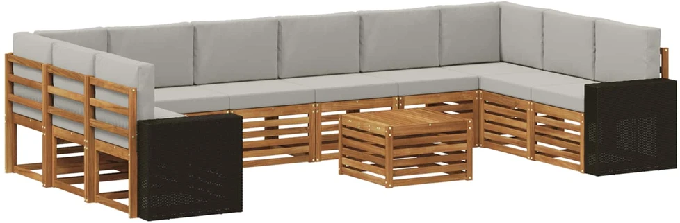 Lauko sofos komplektas 11 vnt. 10 vietos