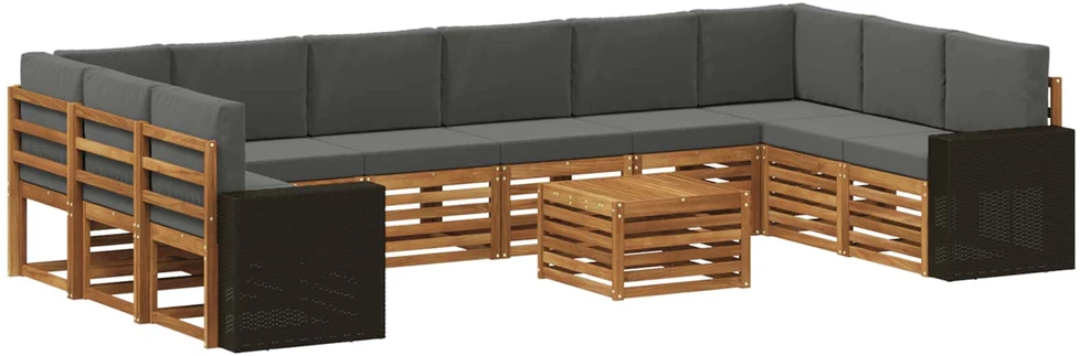 Lauko sofos komplektas 11 vnt. 10 vietos