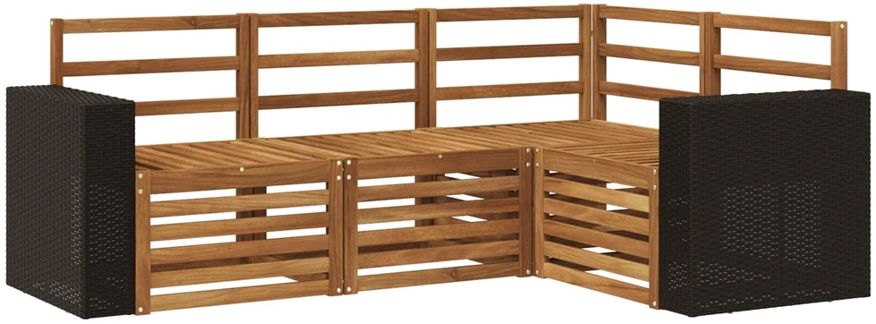 Lauko sofos komplektas 4 vnt. Poliesteris