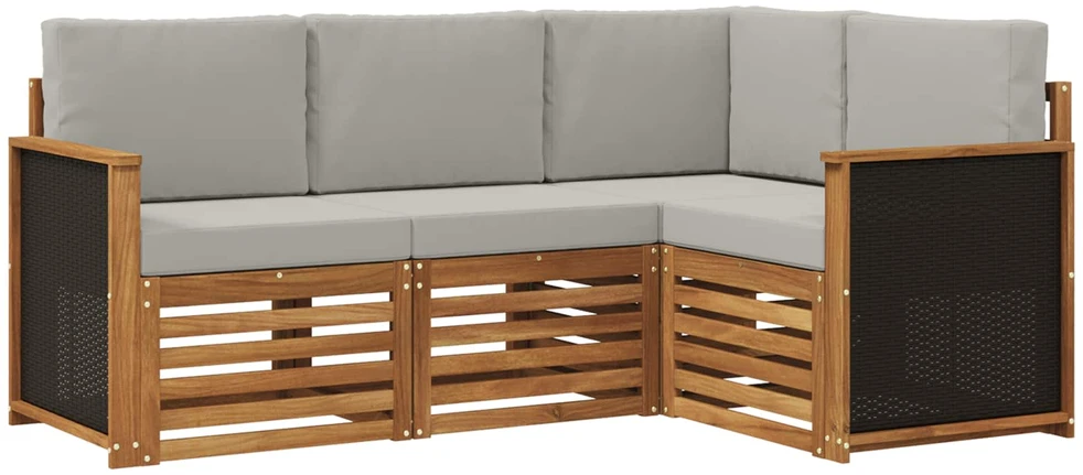 Lauko sofos komplektas 4 vnt. Poliesteris