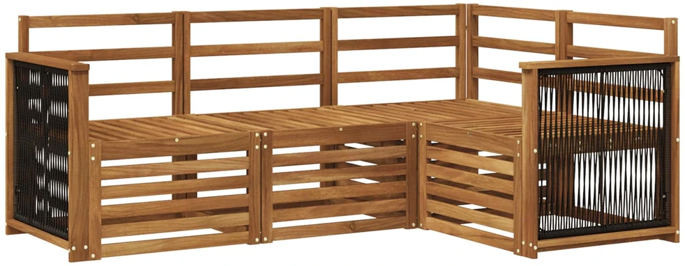 Lauko sofos komplektas 4 vnt. Poliesteris