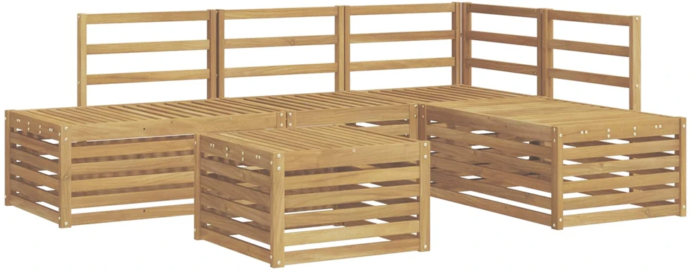 Lauko sofos komplektas 5 Vienetas Balta