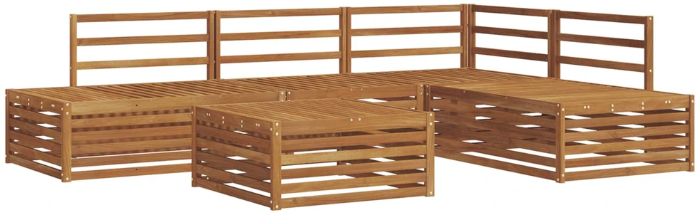 Lauko sofos komplektas 5 Vienetas Natūrali