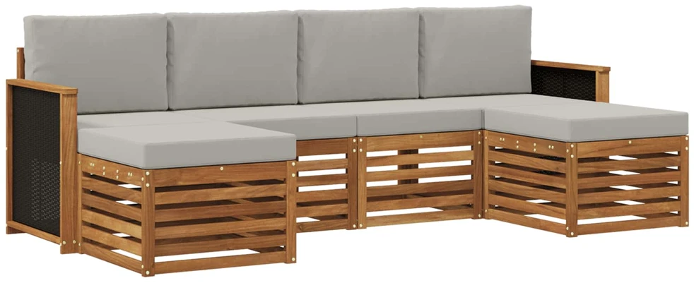 Lauko sofos komplektas 5 vnt. 6 vietos