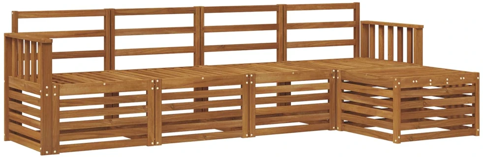 Lauko sofos komplektas 5 vnt. 5 vietos Natūrali