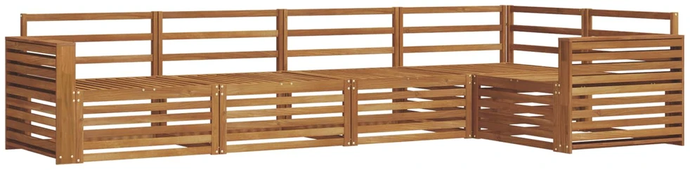Lauko sofos komplektas 5 vnt. Natūrali
