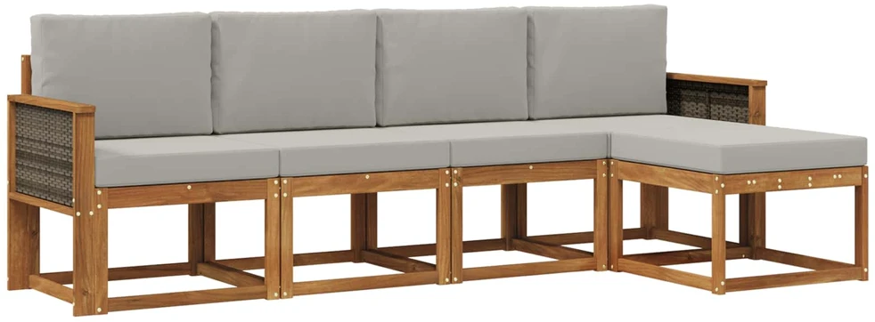 Lauko sofos komplektas 5 vnt. 5 vietos