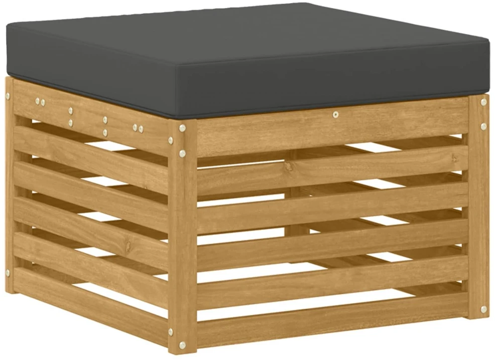 Lauko sofos komplektas 6 vnt. Balta ir antracito Poliesteris