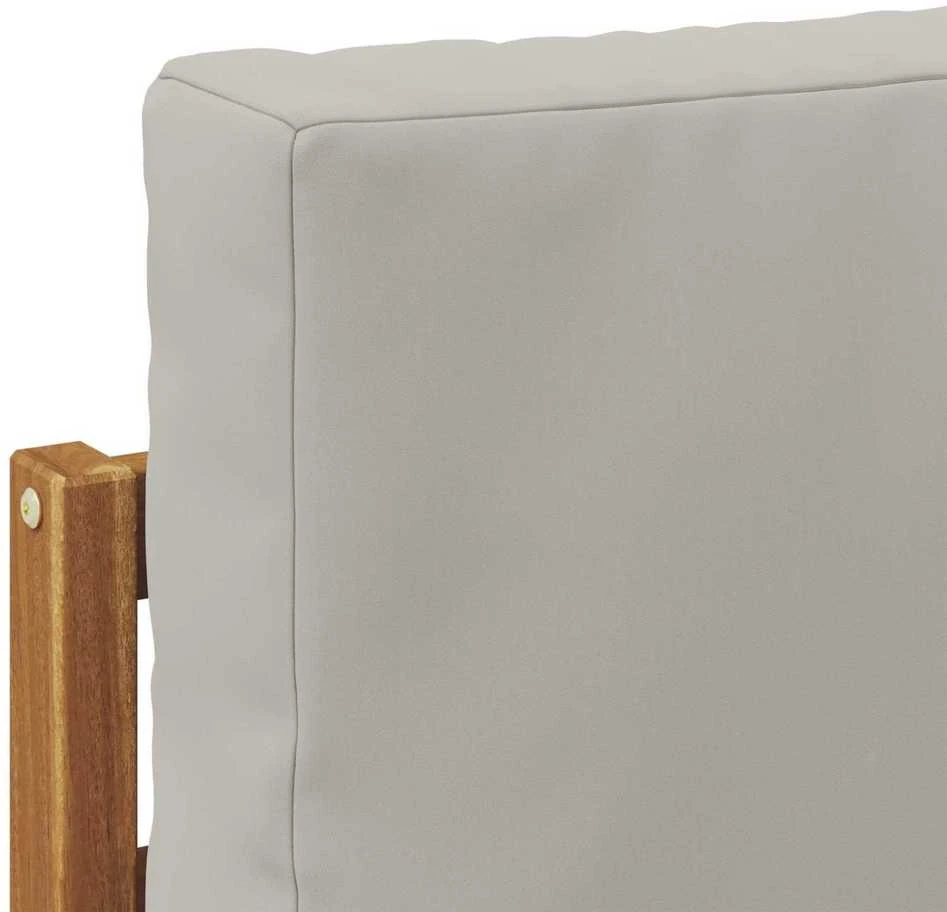 Lauko sofos komplektas 6 vnt. Natūrali ir šviesiai pilka