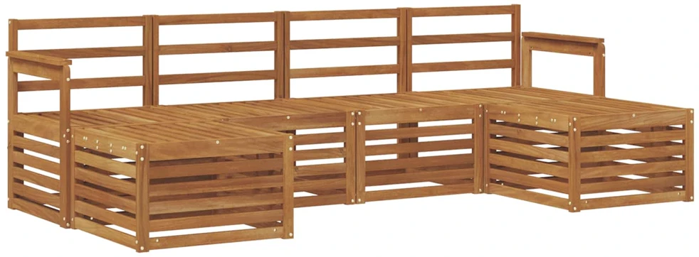 Lauko sofos komplektas 6 vnt. Natūrali