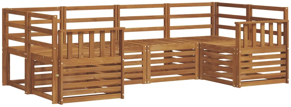 Lauko sofos komplektas 6 vnt. Natūrali