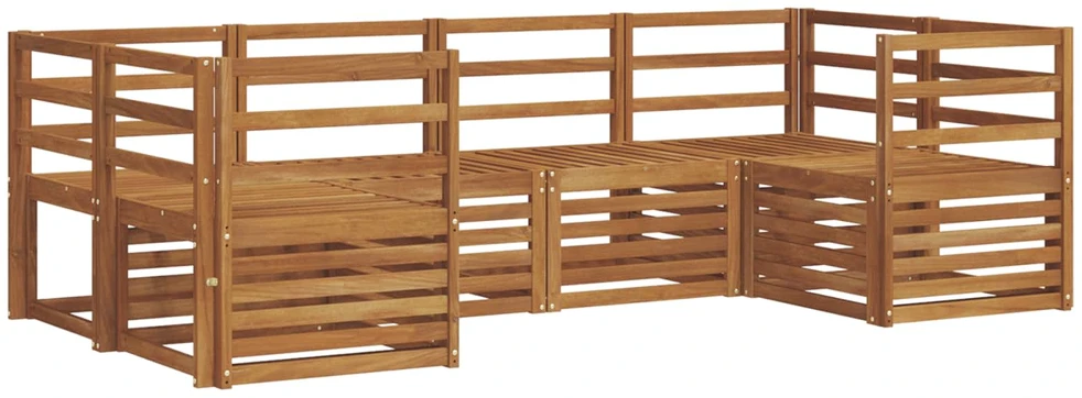 Lauko sofos komplektas 6 vnt. Natūrali