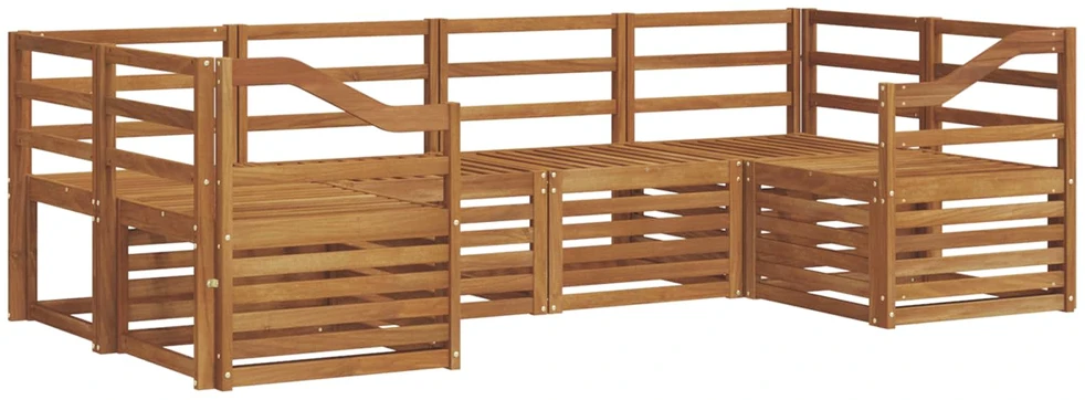 Lauko sofos komplektas 6 vnt. Natūrali