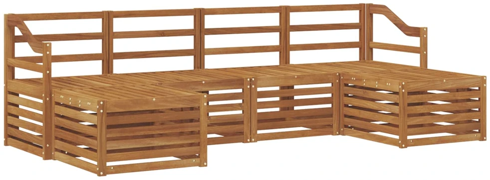 Lauko sofos komplektas 6 vnt. Natūrali