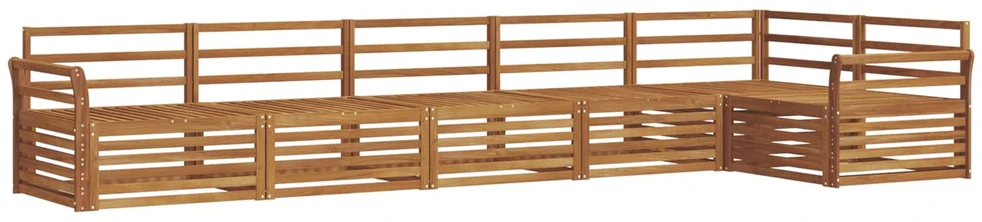 Lauko sofos komplektas 6 vnt. Natūrali