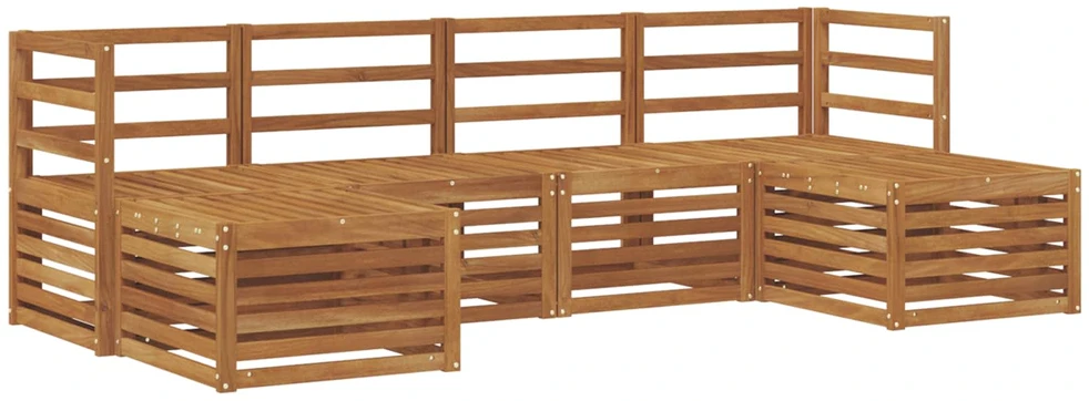 Lauko sofos komplektas 6 vnt. Natūrali