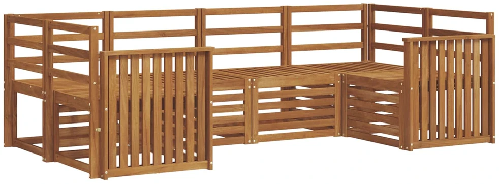 Lauko sofos komplektas 6 vnt. Natūrali