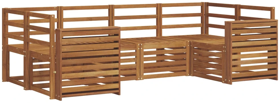 Lauko sofos komplektas 6 vnt. Natūrali