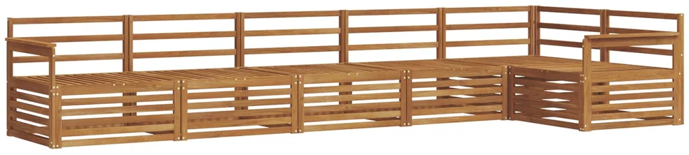 Lauko sofos komplektas 6 vnt. Natūrali
