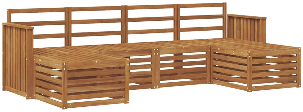 Lauko sofos komplektas 6 vnt. Natūrali