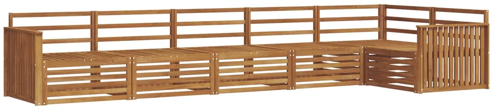 Lauko sofos komplektas 6 vnt. Natūrali