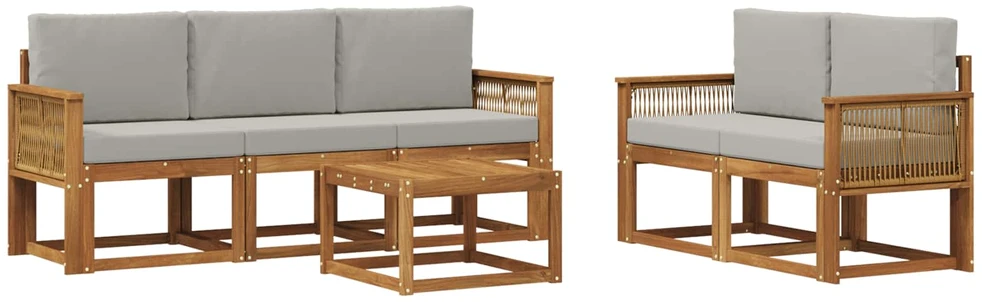 Lauko sofos komplektas 6 vnt. 5 vietos