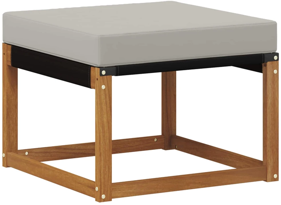 Lauko sofos komplektas 6 vnt. Natūrali ir šviesiai pilka