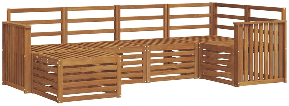 Lauko sofos komplektas 6 vnt. Natūrali Poliesteris