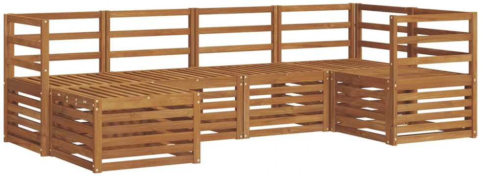 Lauko sofos komplektas 6 vnt. Natūrali Poliesteris
