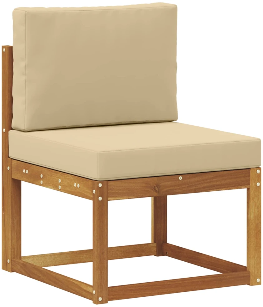 Lauko sofos komplektas 6 vnt. Natūralus ir bežinis