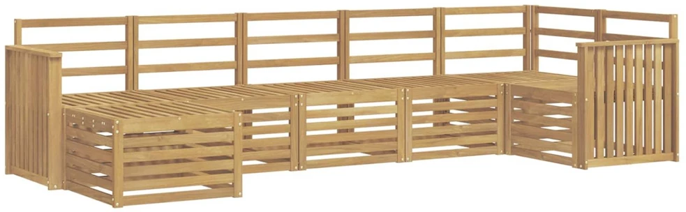 Lauko sofos komplektas 7 vnt. Balta