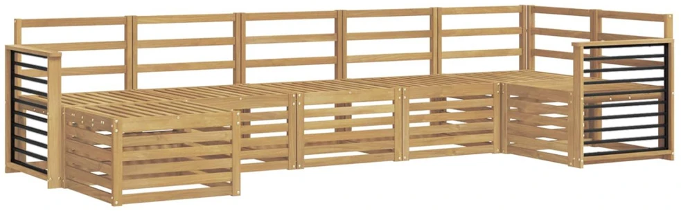 Lauko sofos komplektas 7 vnt. Balta