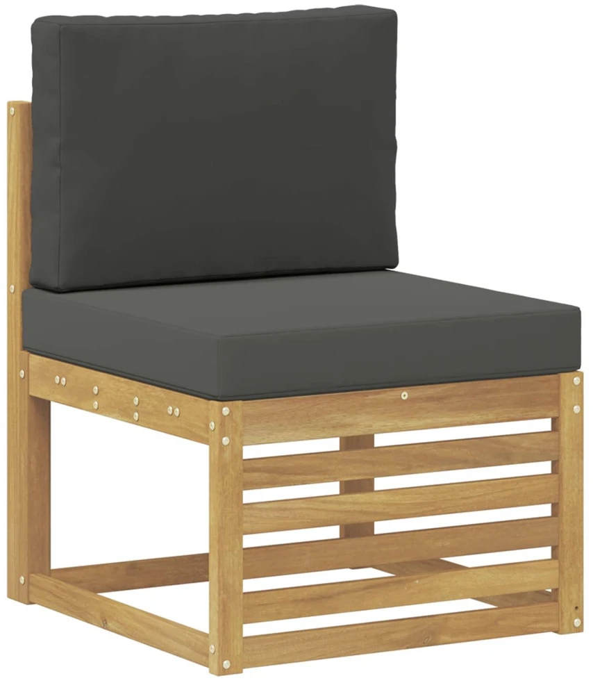 Lauko sofos komplektas 7 vnt. Balta ir antracito Poliesteris