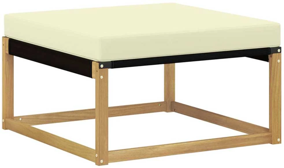 Lauko sofos komplektas 7 vnt. Balta ir kreminė
