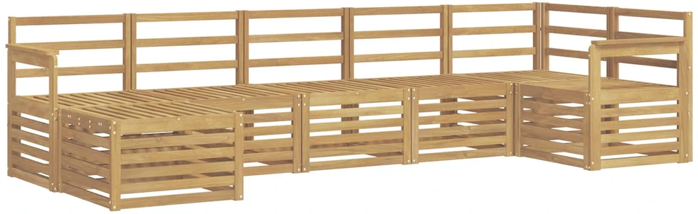 Lauko sofos komplektas 7 vnt. Balta