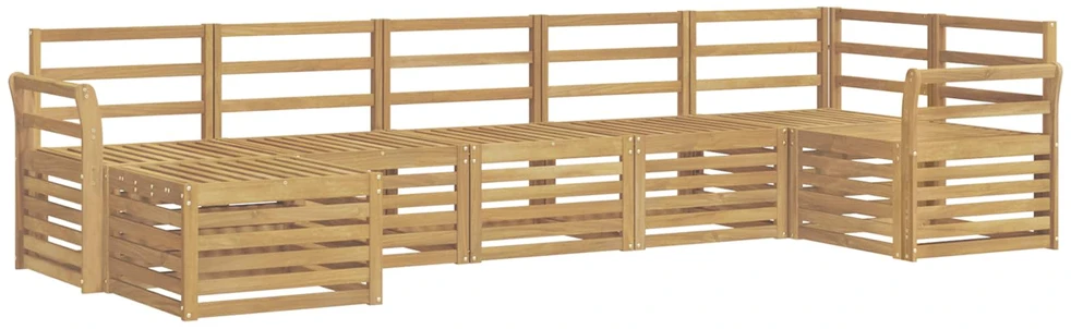 Lauko sofos komplektas 7 vnt. Balta