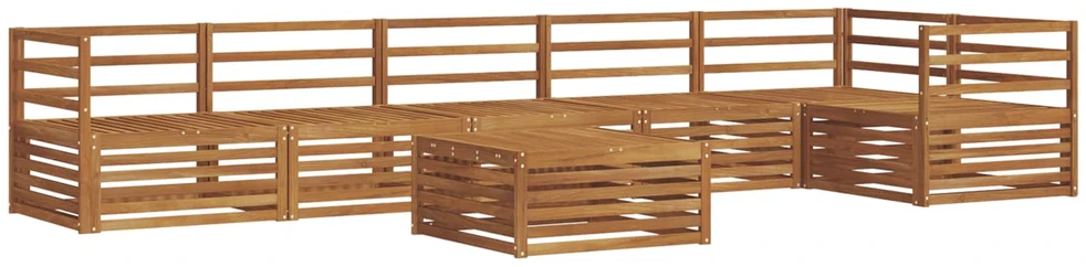 Lauko sofos komplektas 7 vnt. Natūrali