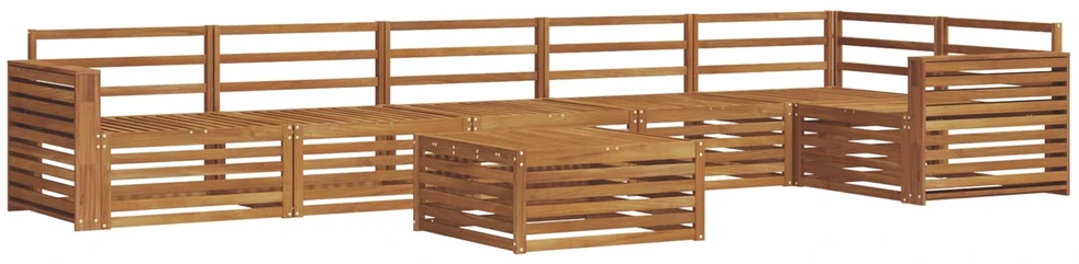 Lauko sofos komplektas 7 vnt. Natūrali